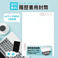 【5と0のつく日★限定クーポン＆全品ポイント2倍！5/20】履歴書用封筒 A4対応 折れずに入る 就活 転職 5…