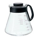 HARIO (ハリオ) V60 レンジサーバー 800ml 2~6杯用 ブラック コーヒーサーバー 耐熱ガラス 日本製 XVD-80B