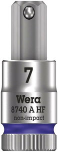 WERA ���F�� �����p1/4DR Hex-Plus �ێ��@�\�t���r�b�g�\�P�b�g ��[�T�C�Y7mm �S��28mm 003341