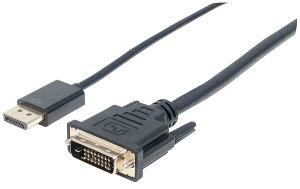 Manhattan DisplayPort 1.2A - DVI P[u fBXvC|[g 1.2A (IX) - DVI-D 24+1m 3 m Black(ubN) 152136