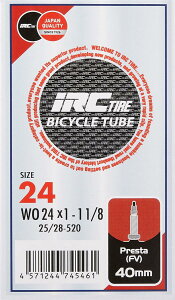 �A�C�A�[���V�[�^�C��(IRC tire) ���]�� �`���[�u WO 25-520 24×1~1-1/8 �����o���u40mm 1�{ 28741J