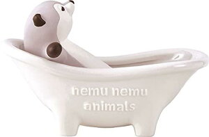 りぶはあと バスタブ加湿器 ねむねむアニマルズ カワウソのくるり (本体:全長約11cm コップ:全長約14.5cm) かわいい 卓上 エコ 88005-33