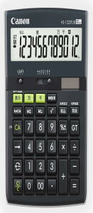 Canon キヤノン 環境配慮電卓 HS-1220TUB(グリーン購入法適合/バイオマスプラ素材/卓上/12桁/千万単位/特大表示/ビジネス)