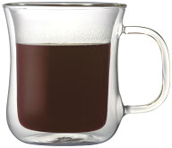 iwaki(イワキ) 耐熱ガラス ダブルウォールグラス マグカップ Airグラス 230ml K425 クリア