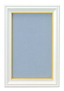 FUJICOLOR 額縁 肖像額 パールホワイト 無反射ガラス L 木製 ホワイト 406249 41064