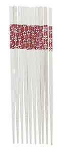 箸 客用 5P セット 白竹 花ちらし 日本製 竹製 (天然竹) 22.5cm