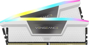 CORSAIR VENGEANCE RGB DDR5 ������ 32GB�i16GB×2�j�ő�6000MHz�Ή� AMD EXPO �� Intel XMP�Ή� CL30 �f�X�NPC�p �z���C�g CMH32GX5M2B6000Z30W