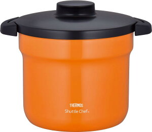 サーモス 真空保温調理器 シャトルシェフ 4.3L (4~6人用) オレンジ 【調理鍋ふっ素コーティング加工】 KBJ-4500 OR