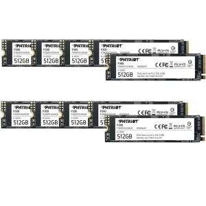 Patriot P300 512GB Internal SSD - NVMe PCIe Gen 3x4 - M.2 2280 - Solid State Drive - 10 Pack