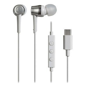 �I�[�f�B�I�e�N�j�J ATH-CKD3C WH �}�C�N�t���C���z�� USB Type-C �L�� 1.2m �J�i���^ �z���C�g