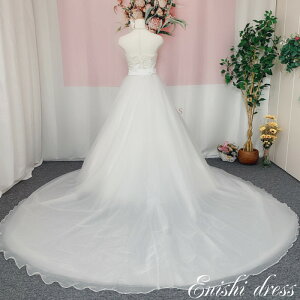 ウェディングドレス オーバースカート 外側オーガンジー素材 チュール 結婚式 披露宴 二次会 前撮り パーティー おしゃれ インスタ映え 上品 高級感 豪華 華やか エレガント ゴージャス 色