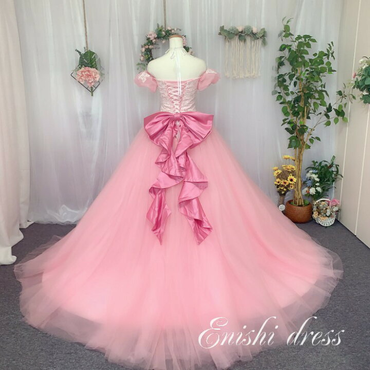 楽天市場】ウェディングドレス カラードレス オフショルダー バック  