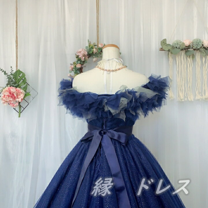 楽天市場】ウェディング オーバードレス カラードレス オフショルダー  