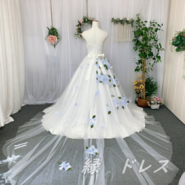 楽天市場】オーバースカート ウェディングドレスの色直し 花びら 葉  