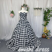 結婚式 チェック柄 女性 チェック柄 ウェディングドレス レディースファッション の通販
