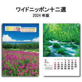 カレンダー 2024年 壁掛け ワイドニッポン十二選 SG530 カレンダー 2024 壁掛け 2024年版 壁掛けカレンダー B/2切 おしゃれ スケジュール 便利 日本 絶景 景観 自然 風景 名勝 写真 豪華版 フィルム カレンダー 237779