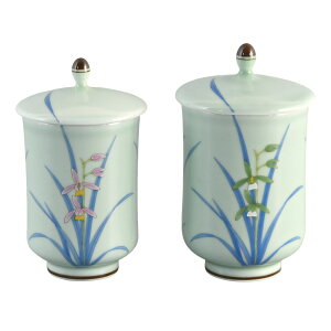 香蘭社 ペア湯のみ 湯のみ5客セット 和蘭陀人 ひらり 染錦花鳥文 燦彩南天 染錦瓢絵 青磁春蘭 五草花 有田焼 日本製 7つのデザインからお選びいただけます