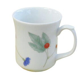 香蘭社 様々な可愛らしい花 マグカップ 250ml フローラル レンジ対応 使いやすい 優しいデザイン 有田焼の老舗 化粧箱入りで贈物にも最適 エンヴェールヘルック