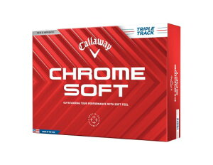 �L�����E�F�C(Callaway) �S���t�{�[�� CHROME SOFT 24 TRIPLE TRACK 1�_�[�X(12����) 3�s�[�X�\�� �g���v���E�g���b�N �z���C�g