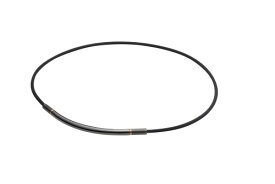 ファイテン(phiten) ネックレス RAKUWAネック メタックス ラウンド ブラック/ゴールド 50cm