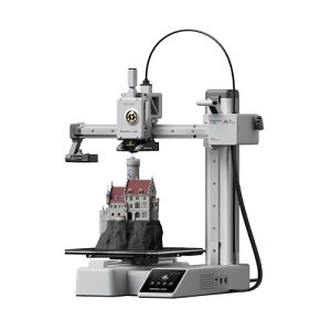 Bambu Lab A1 mini 3D v^[AgȒPA500mm/s xASLu[Vʕ␳AÉ`i48dBjFDM 3D v^[ASҌAƒpA{UIΉA`TCYF180 * 1