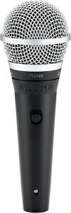 SHURE �V���A �_�C�i�~�b�N�E�{�[�J���E�}�C�N���z�� : �J�[�f�B�I�C�h/�X�C�b�`�t/XLR-�t�H�[���P�[�u���t�� PGA48-QTR-J �u���b�N/���[�J�[�ۏ�2�N