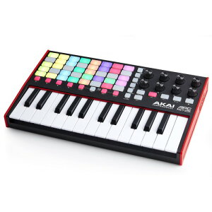 Akai Professional USB MIDI�L�[�{�[�h �R���g���[���[ 25�� 40 RGB�p�b�h��8���[�^���[�m�u�t�� Ableton Live Lite�t�� APC Key 25 MK2 ��