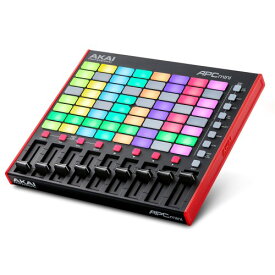 Akai Professional USB MIDIコントローラー 64個のRGBパッド MIDIミキサー Ableton Live Lite付属 APC Mini MK2