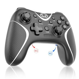 Switch コントローラー 2025アップグレード Switch2 コントローラー Sungale スイッチ プロコン 自動連射/連射ホールド 背面ボタン付き マクロ機能 Bluetooth5.0接続 6軸ジャイロセンサー 10時間連続使用 連射コン Switch1/2/PC/iOS13.0+/Android対応 日本語取扱説明書付き (