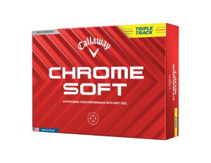 �L�����E�F�C(Callaway) �S���t�{�[�� CHROME SOFT YLW 24 TRIPLE TRACK 1�_�[�X(12����) 3�s�[�X�\�� �g���v���E�g���b�N �C�G���[