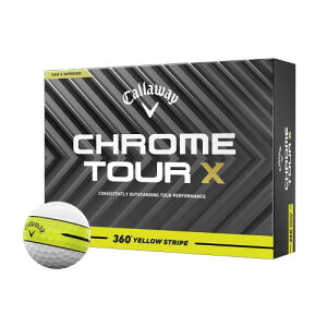 �L�����E�F�C(Callaway) �S���t�{�[�� CHROME TOUR X 24 360 YLW STRIPE 4�s�[�X�\�� 360°�C�G���[�X�g���C�v�E�z���C�g