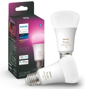 �t�B���b�v�X�q���[(Philips Hue) �X�}�[�g�d�� E26 75W���� �t���J���[ 2�� - �X�}�[�g�Ɩ� Alexa�Ή� 1100lm �}���`�J���[ 1600���F �d���F �����F ���� ���F �X�}�[�g�z�[�� �ԐڏƖ� LED �X�}�[�g���C