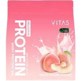 VITAS (バイタス) ホエイ プロテイン 100 ピーチヨーグルト風味 WPCプロテイン 国内製造 1kg