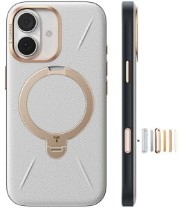 TORRAS iPhone 17 �p �P�[�X�V���o���U�[�E�X�L���^�b�`Ostand Q3 ���U�[�g�[�� MagSafe�Ή� �����O �X�^���h 360°��_��] �c�����Ή� �}�O�l�b�g���� �v �J�����R���g���[���{�^�� �ČR�K�i �ϏՌ� 