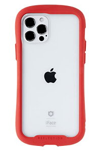iFace Reflection iPhone 12/12 Pro �P�[�X �N���A �����K���X (���b�h)�A�C�t�H��12 �A�C�t�H��12Pro ���� �J�o�[ �ϏՌ� �č�MIL�K�i�擾 �X�g���b�v�z�[���t��
