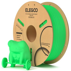ELEGOO PLAtBg 1.75mm 3Dv^[ptBg @x±0.02mm قƂǂ3Dv^[ɑΉ (1KG/Xv[ 2.2 lbs) ΐF