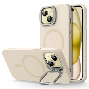 ESR iPhone 15 �P�[�X �X�^���h�t�� MagSafe �V���R���P�[�X �~���^���[�O���[�h�̕ی� �J�����B��X�^���h���� iPhone 15�p�}�O�l�b�g�X�}�z�P�[�X �C�G���[ Cloud Series