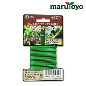 園芸用保持具 やわらかバンド 2.5mm×5m 緑【誘引】【花】【木】【トマト】【ナス】【結束】