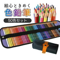 色鉛筆 50色 セット 子供 プレゼント 塗り絵 油性色鉛筆 収納ケース 鉛筆削り イラスト スケッチ 画材 SC