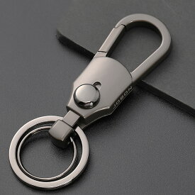 キーホルダー メンズ おしゃれ カラビナ フック 車 鍵 ダブルリング 金具 SC