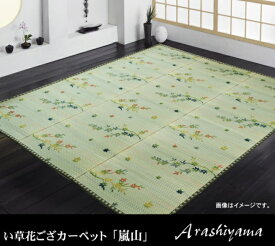 い草花ござカーペット 『嵐山』 本間6畳 約286.5x382cm 4300216