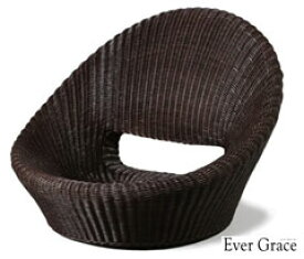 【メーカー直送のため代引き不可】【送料無料】Ever Grace ウィッカー編み座椅子　EGZ01 パーソナルチェア　籐