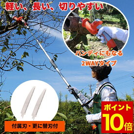 ＼ポイント10倍／ 【 当店限定特典付 】電動のこぎり コードレス 12V 軽量 2way 電動ノコギリ 高枝切りばさみ 充電式 小型 剪定ヤードフォース 正規品・1年保証 軽い 長い ヤードフォース LS-A30P-JP 高枝切り・剪定用 2WAY仕様