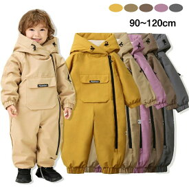 カバーオール 新生児 防寒 裏ボア 冬服 雪遊び スノーボードウェア ロンパース つなぎ ジャンプスーツ スキーウェア 子供服