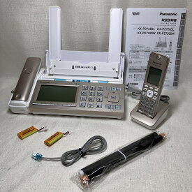 【展示品】 パナソニック Panasonic デジタルコードレスFAX 子機1台付き おたっくす シャンパンゴールド KX-PZ720DL-N 迷惑電話対策機能 普通紙 コードレス