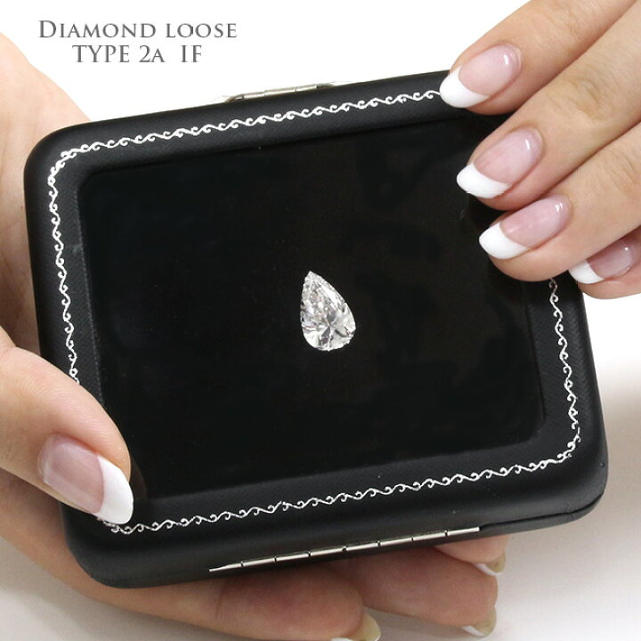楽天市場】ダイヤモンド ルース タイプ2a型 3.017ct G IF ペアシェイプ 
