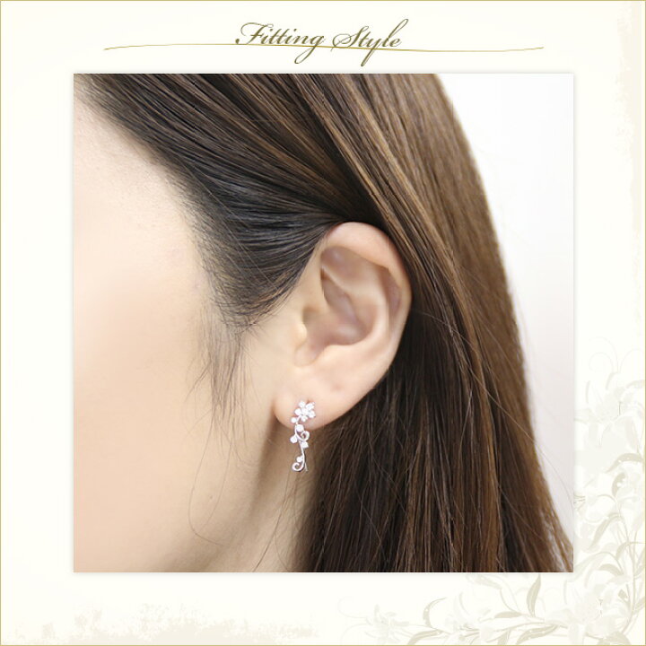 楽天市場】ダイヤモンドピアス ダイヤモンド ピアス K18 フラワー 
