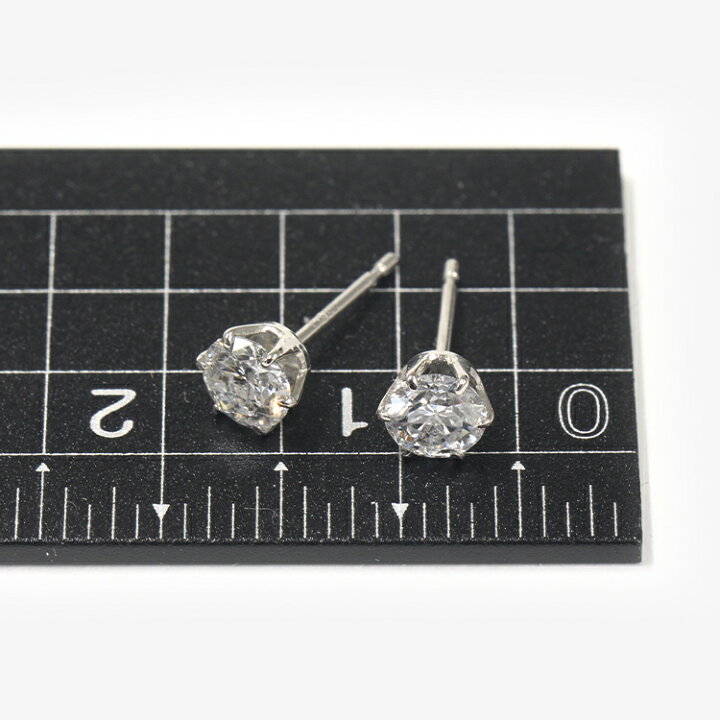 楽天市場】ダイヤモンド ピアス 合計0.6ct片耳0.3ct Dカラー SI-2  