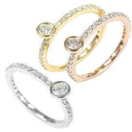 楽天市場】ダイヤモンド リング テーパーカット 0.5ct K18 YG,PG 