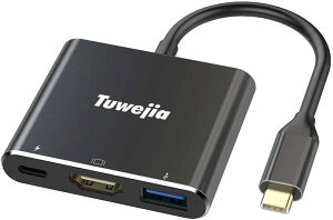 2026���@�\�� Tuwejia USB Type-C HDMI �A�_�v�^ - 4K�𑜓x 3.0�����|�[�g 100W PD�}���[�d - MacBook/iPad Pro/iPhone 16/Huawei/Switch�Ή�